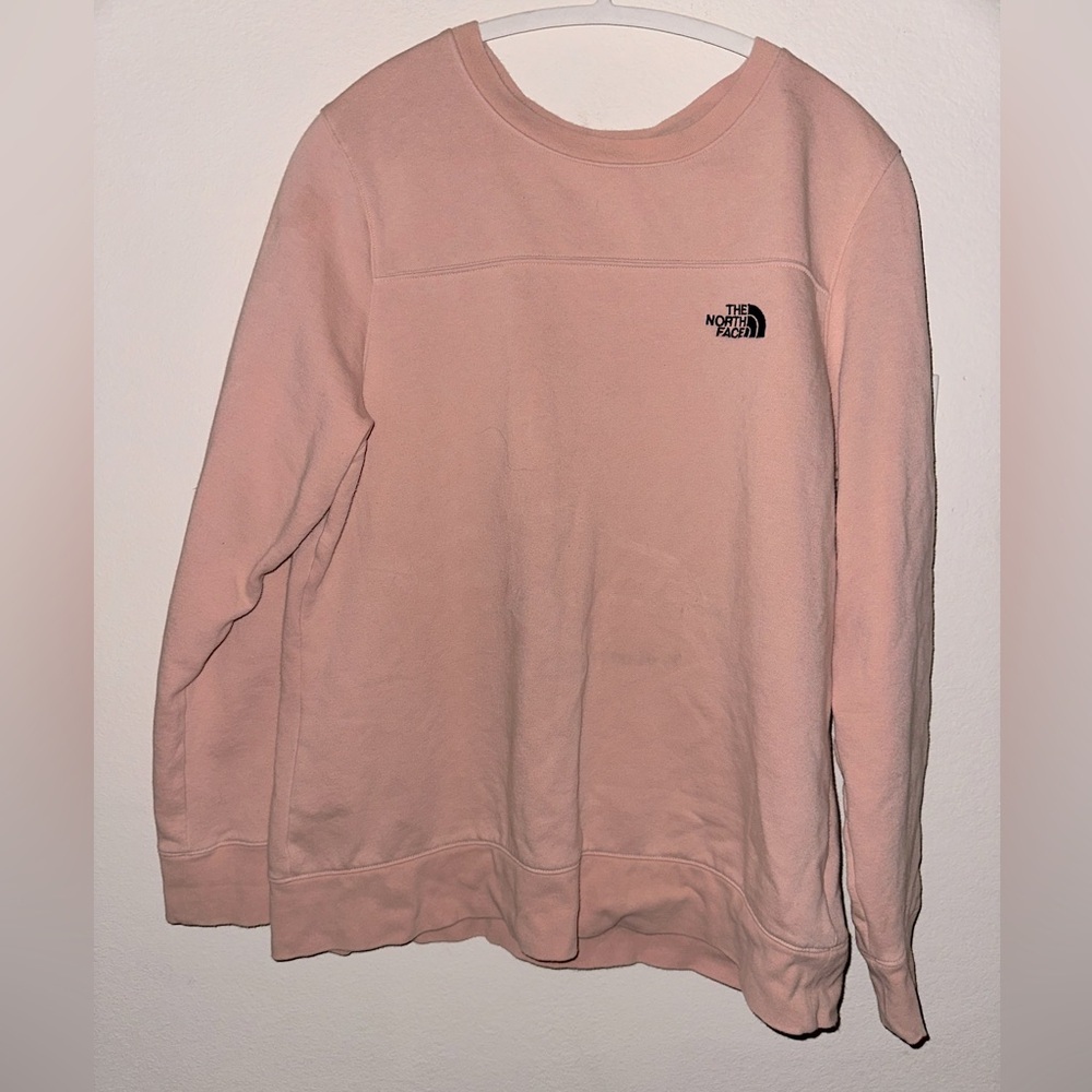 The North Face women’s pink pull over crewneck sweatshirt XL outdoor athleisure